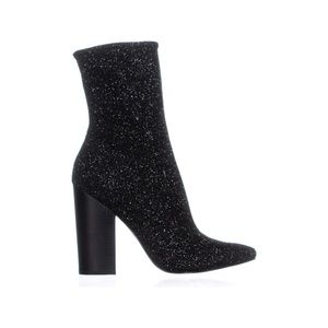 Kendall+Kylie Glitter Black Sock Boots
